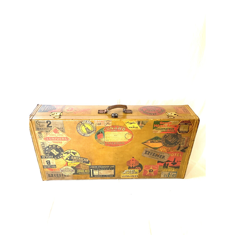 Vintage leather travel case, Italy