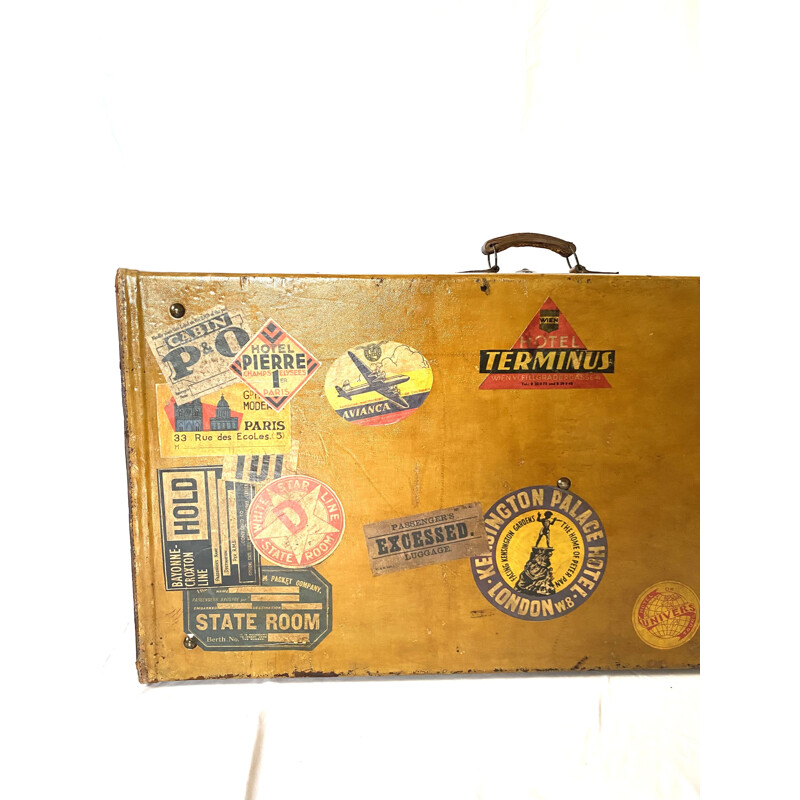 Vintage leather travel case, Italy