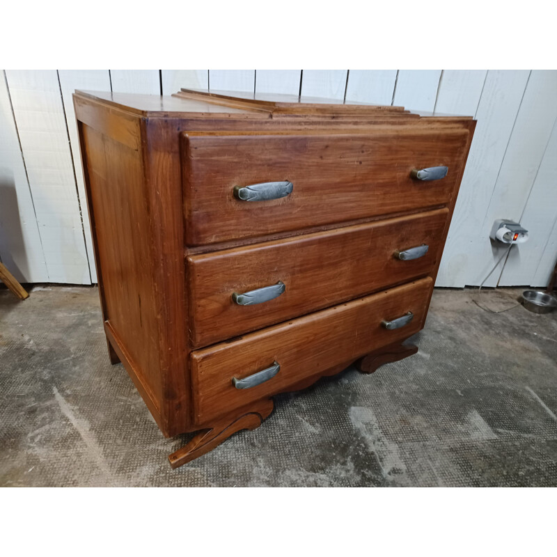 Vintage Art Deco 3-drawer chest of drawers