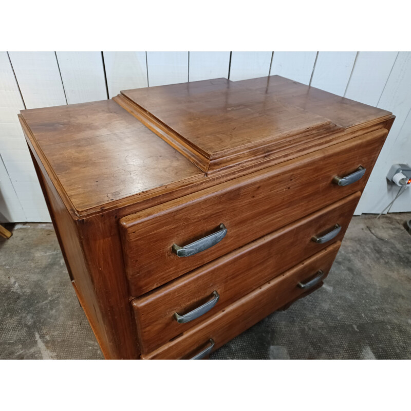 Vintage Art Deco 3-drawer chest of drawers