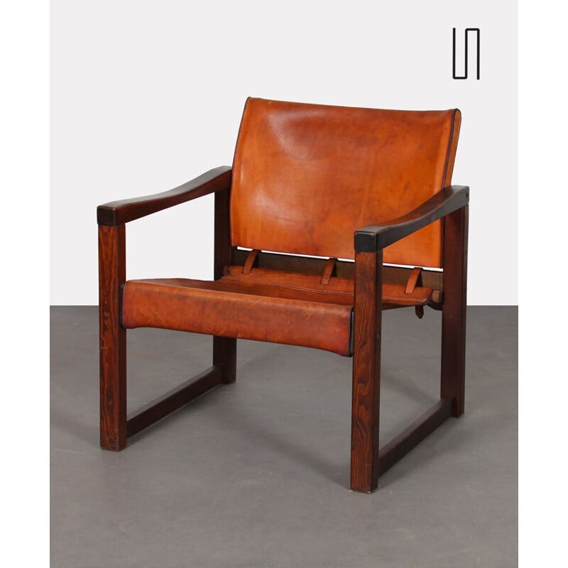 Fauteuil vintage Diana en cuir par Karin Mobring pour Ikea, 1970