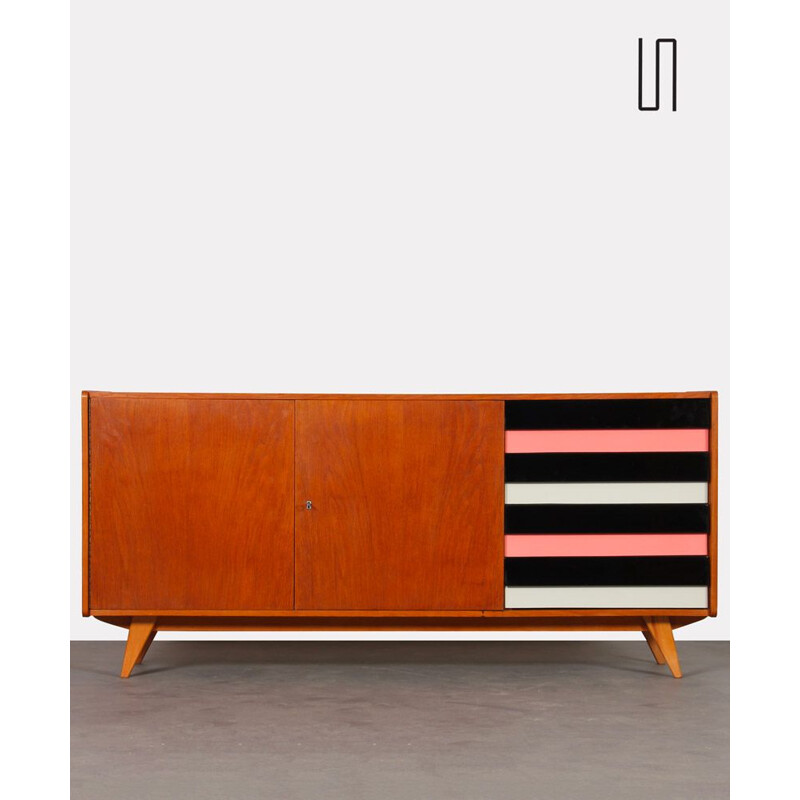 Vintage oakwood sideboard by Jiri Jiroutek for Interier Praha, 1960