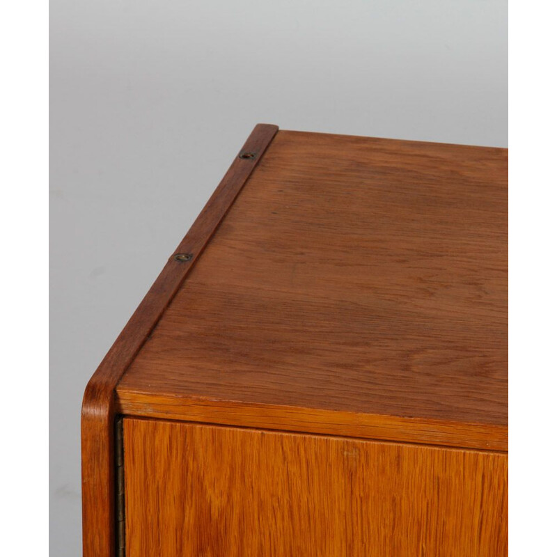 Vintage oakwood sideboard model U-460 by Jiri Jiroutek for Interier Praha, 1960