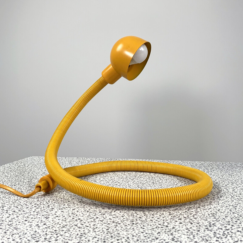 Vintage yellow Heby table lamp by Isao Hose for Valenti, 1970s