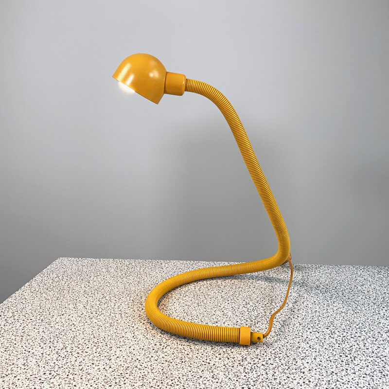 Vintage yellow Heby table lamp by Isao Hose for Valenti, 1970s