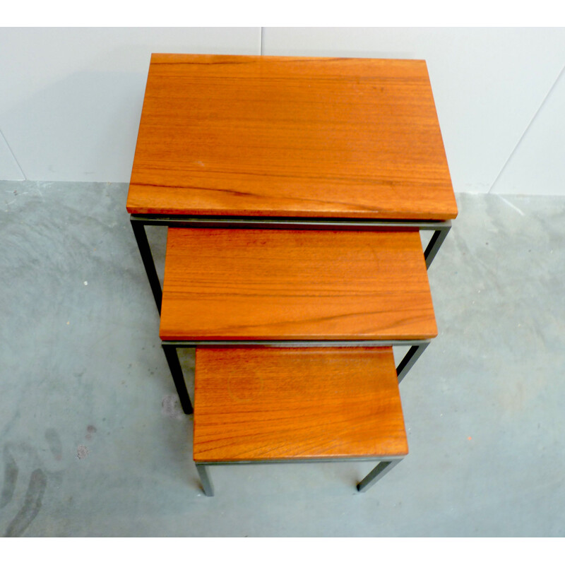 Vintage nesting tables by Cees Braakman for Pastoe, 1960s