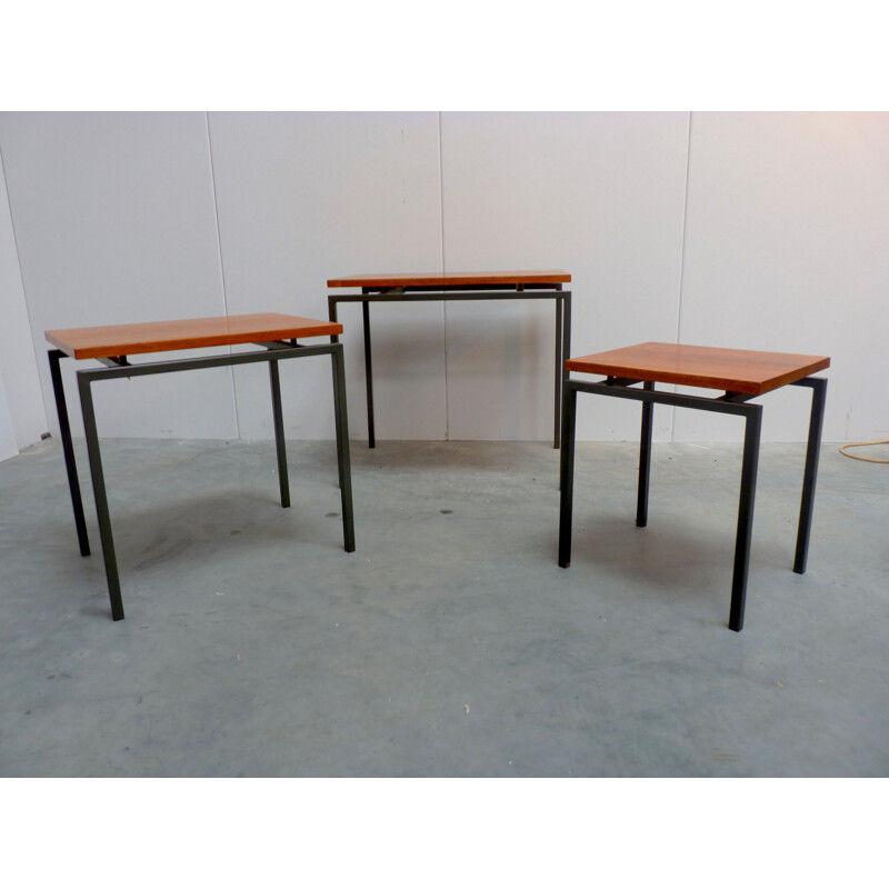 Vintage nesting tables by Cees Braakman for Pastoe, 1960s