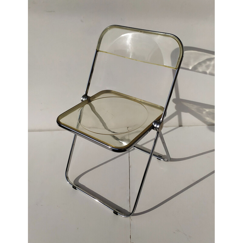 Set of 4 vintage Plia chairs by Piretti for Castelli, 1967