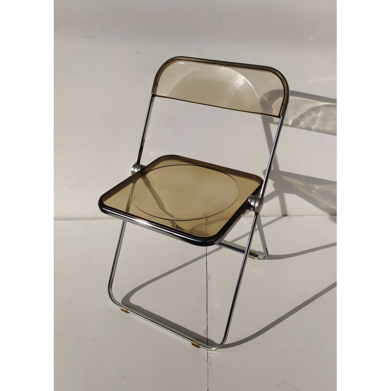 Set of 4 vintage Plia chairs by Piretti for Castelli, 1967