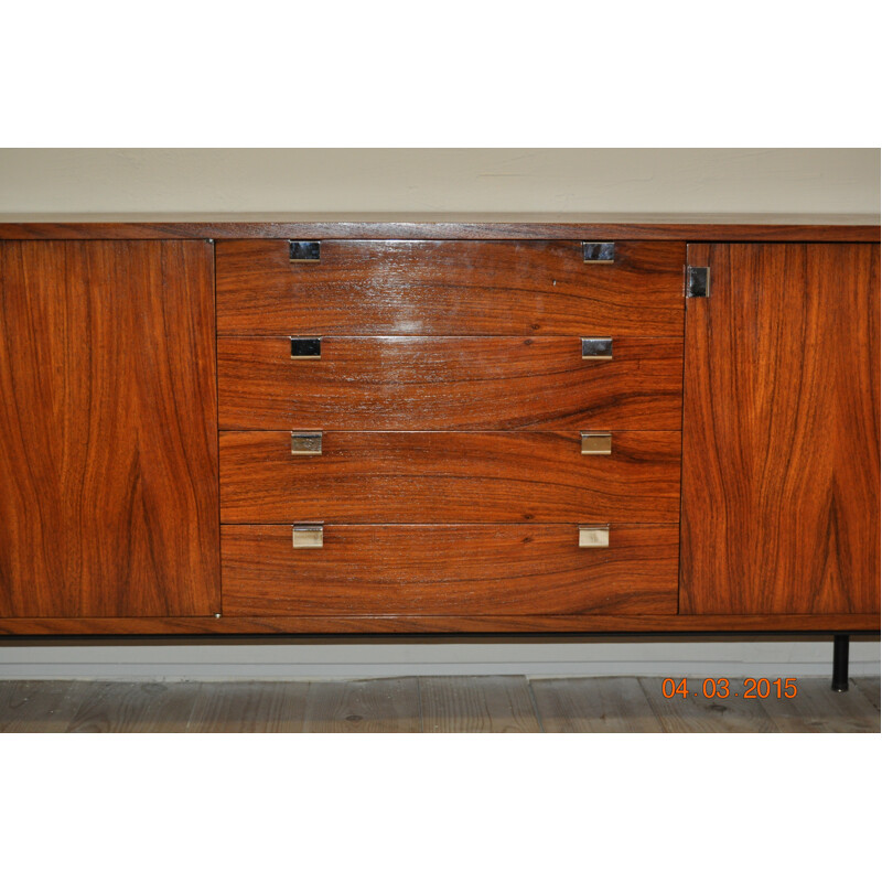 Sideboard in rosewood, Alain RICHARD - 1950s