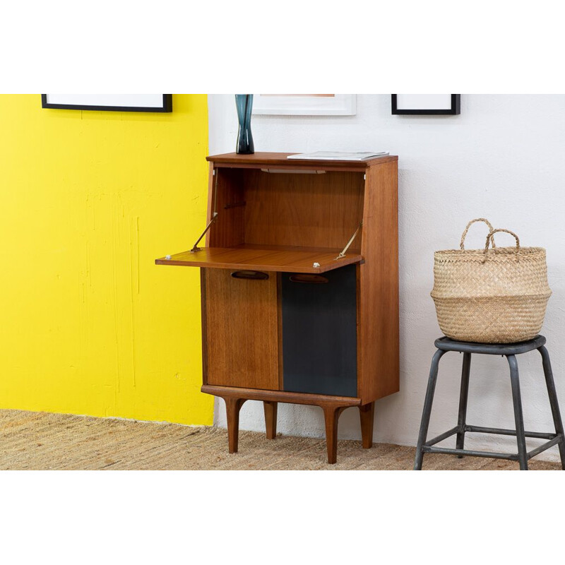 Scandinavian two-tone vintage secretary, 1960