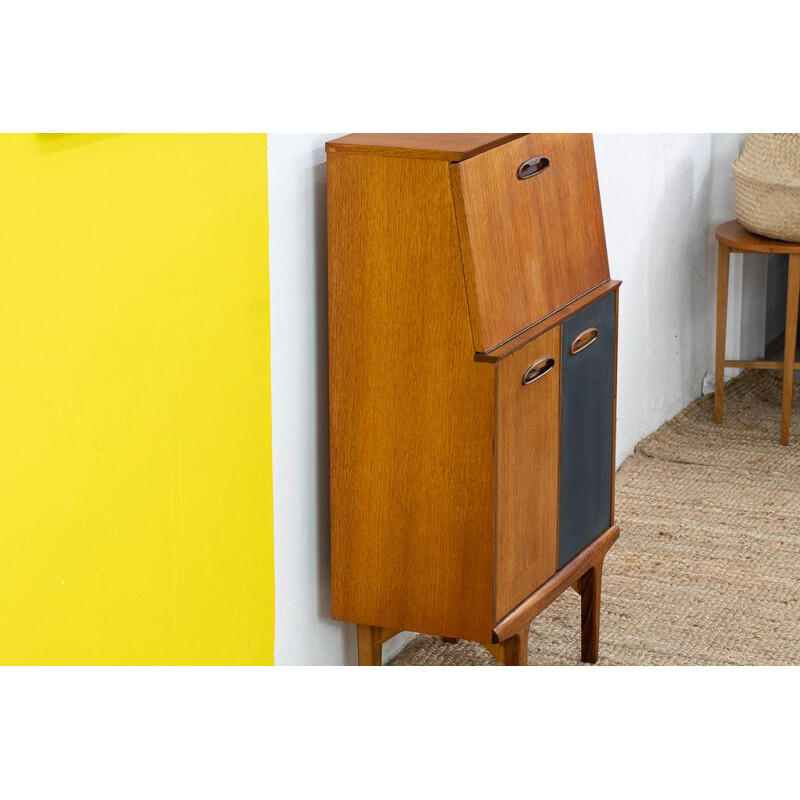 Scandinavian two-tone vintage secretary, 1960