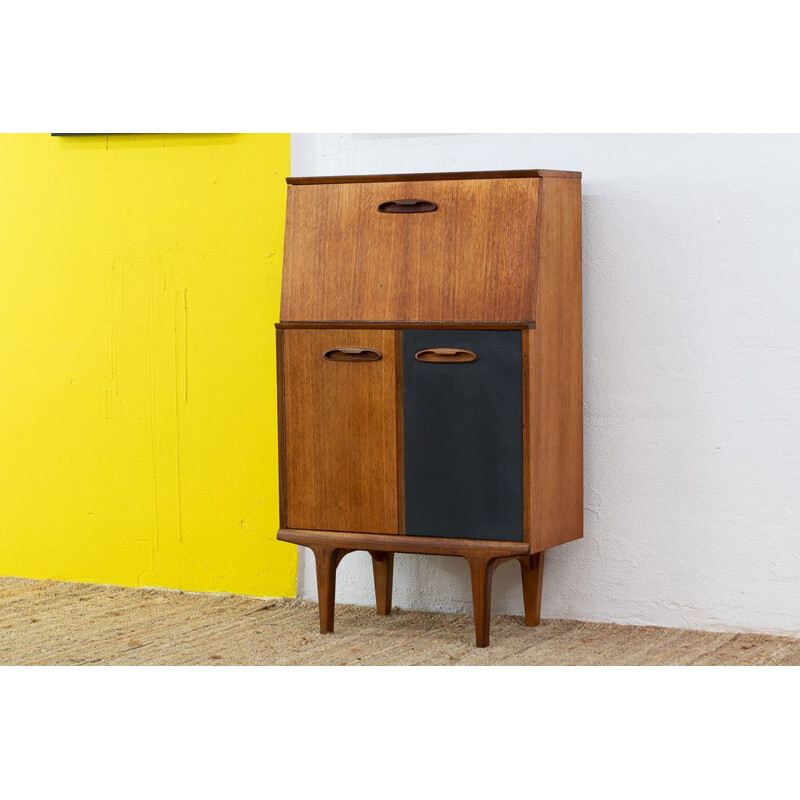 Scandinavian two-tone vintage secretary, 1960