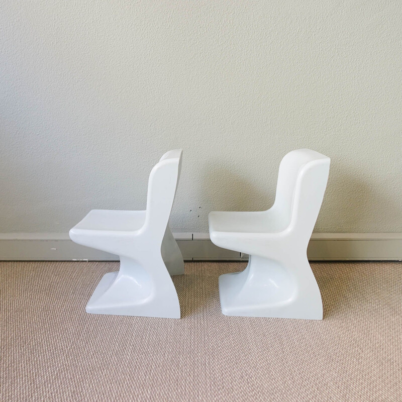 Pair of vintage children's chairs by Patrick Gingembre for Selap, France 1970s