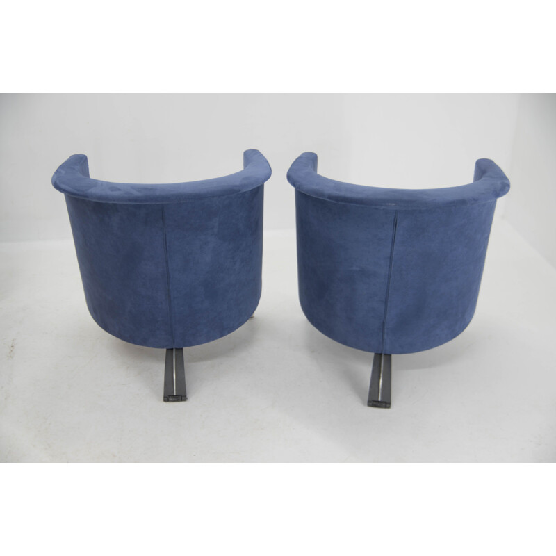 Pair of vintage armchairs by Paolo Piva for B and B, Italy 1980