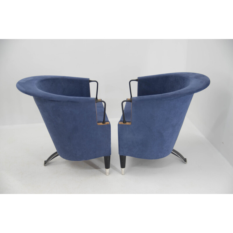 Pair of vintage armchairs by Paolo Piva for B and B, Italy 1980