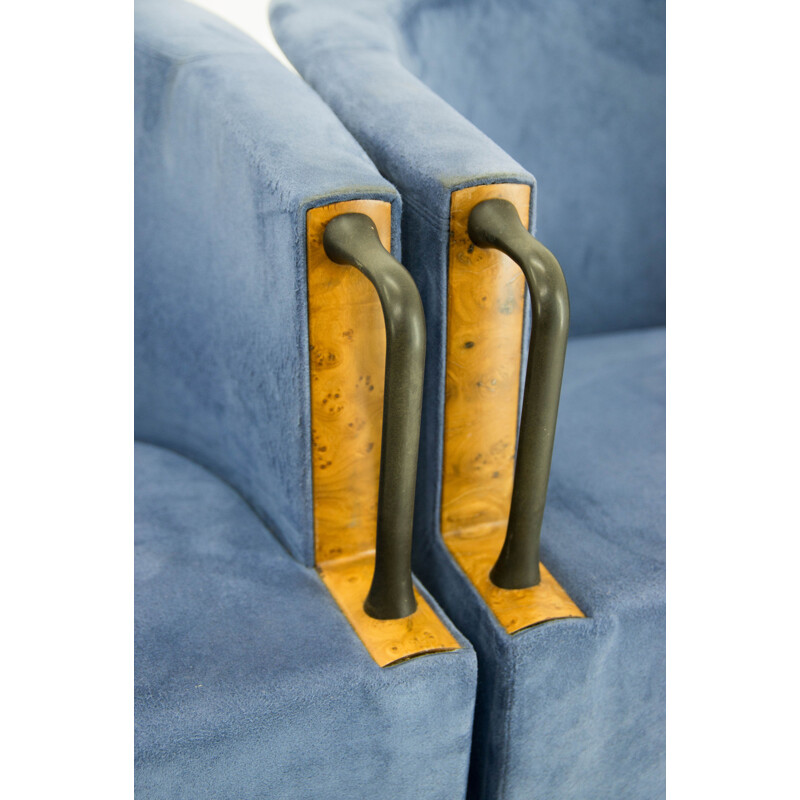 Paar vintage fauteuils van Paolo Piva voor B en B, Italië 1980
