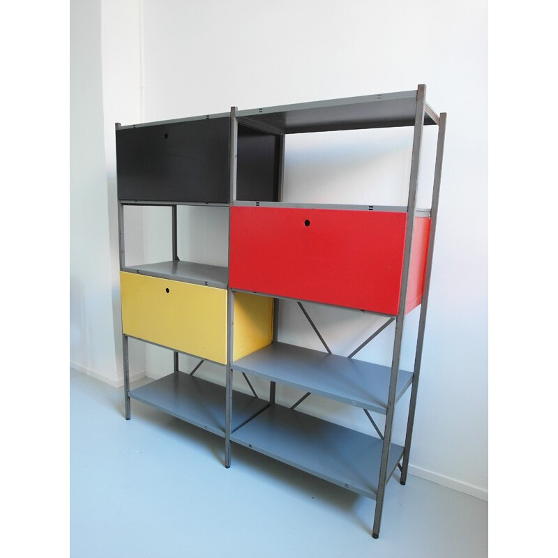 Colorful Industrial Storage Cabinet, Wim RIETVELD - 1954