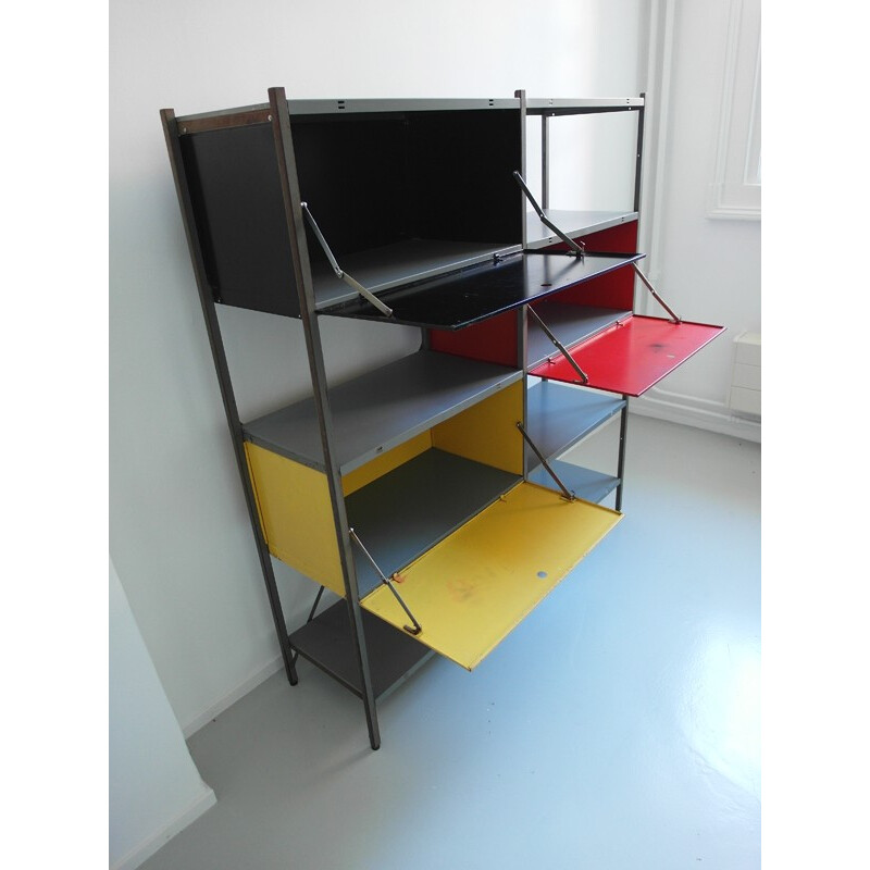 Colorful Industrial Storage Cabinet, Wim RIETVELD - 1954