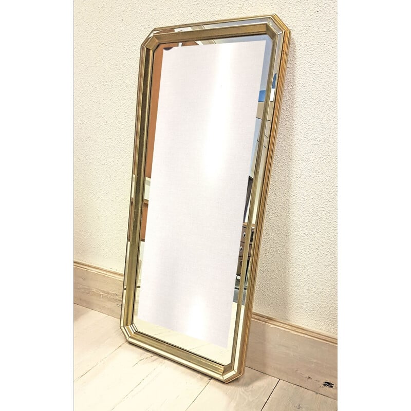 Vintage spiegel Deknudt, België 1970