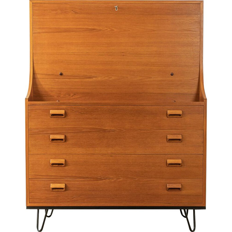 Vintage teak secretary by Børge Mogensen for Søborg Møbler, Denmark 1960s