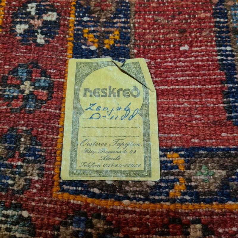 Tappeto persiano vintage in lana annodato a mano