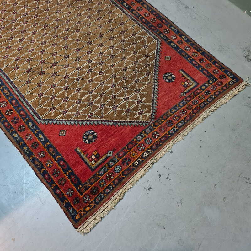 Handgeknüpfter persischer Vintage-Teppich aus Wolle