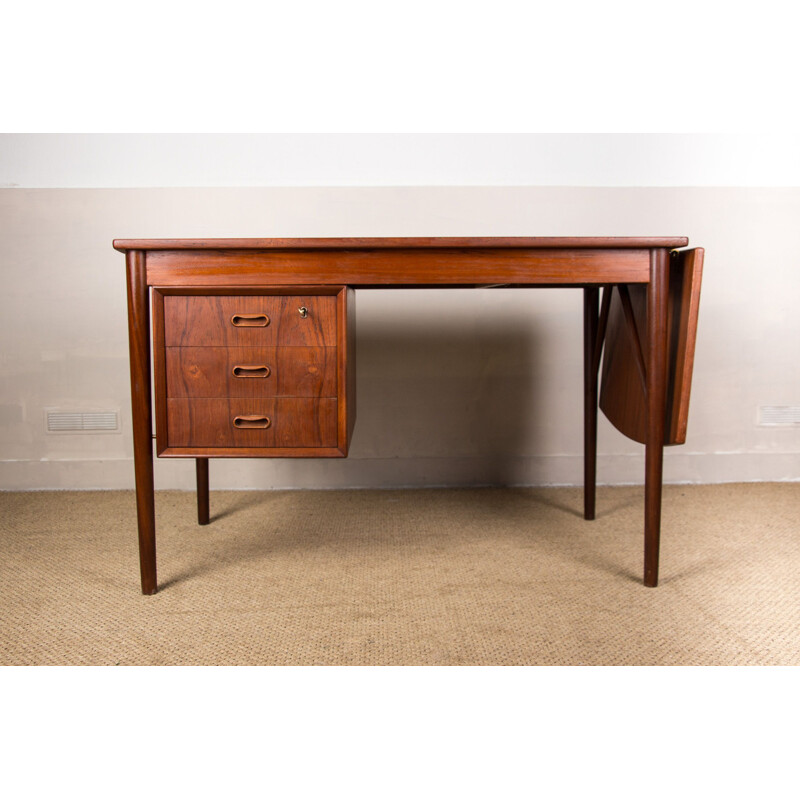 Vintage Danish double-sided expandable desk by Arne Vodder, 1960