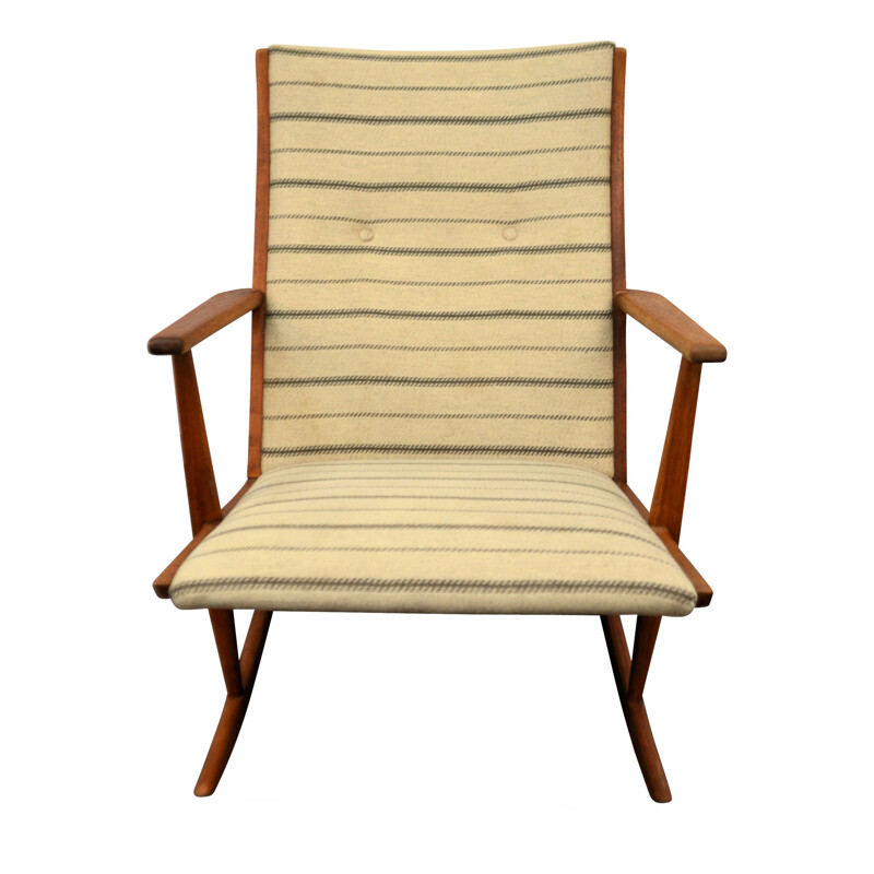 Danish Tønder Møbelvaerk rocking chair in teak, Søren Georg JENSEN - 1950s