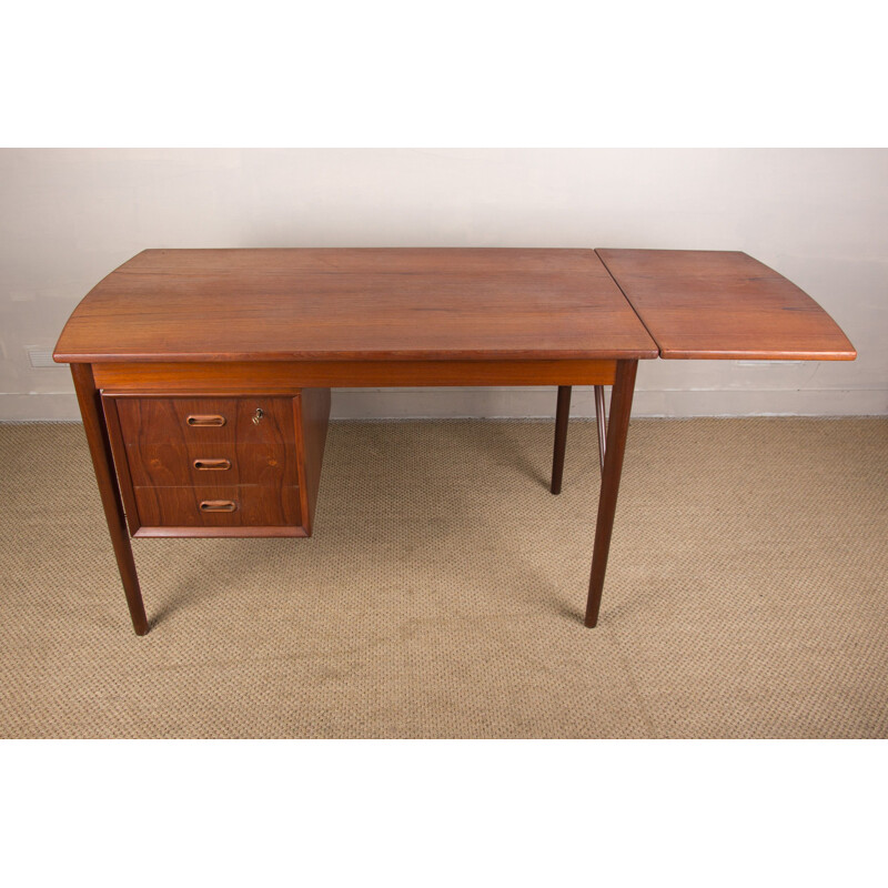 Vintage Danish double-sided expandable desk by Arne Vodder, 1960