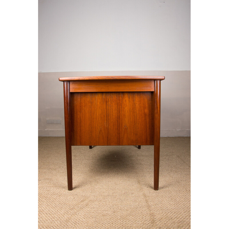 Vintage Danish double-sided expandable desk by Arne Vodder, 1960