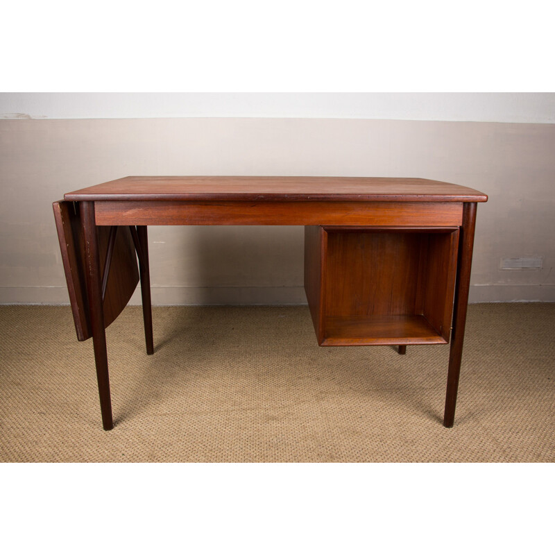 Vintage Danish double-sided expandable desk by Arne Vodder, 1960