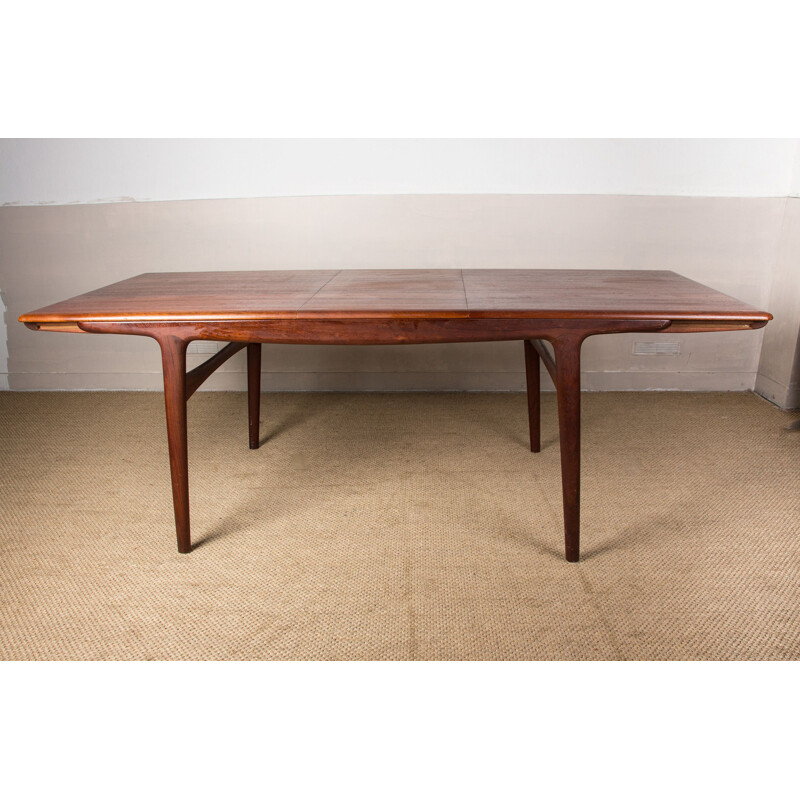 Table danoise vintage en teck par Arne Hovmand Olsen pour Mogens Kold, 1957