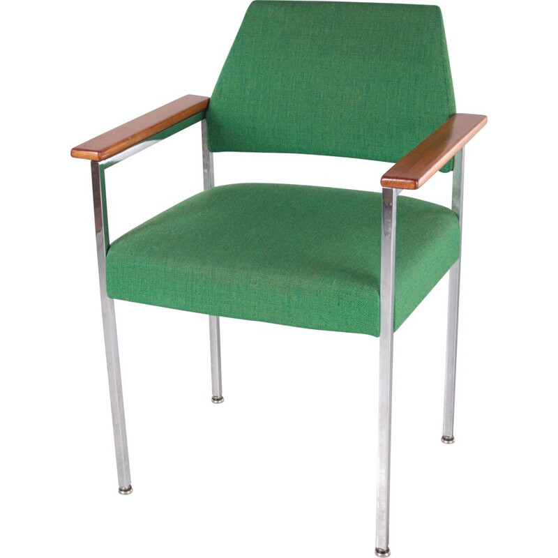 Vintage green office armchair, 1960s