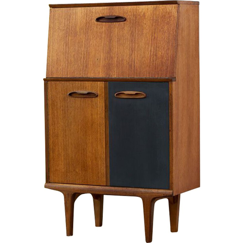 Scandinavian two-tone vintage secretary, 1960