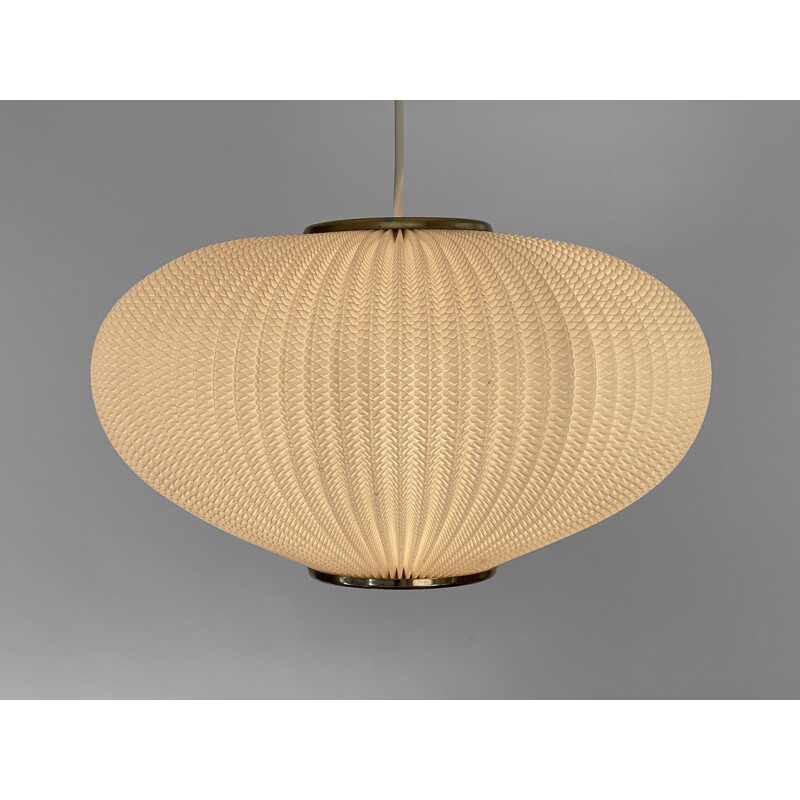 Vintage pearl shade pendant lamp by Lars Schiøler for Hoyrup Light, Denmark 1960s