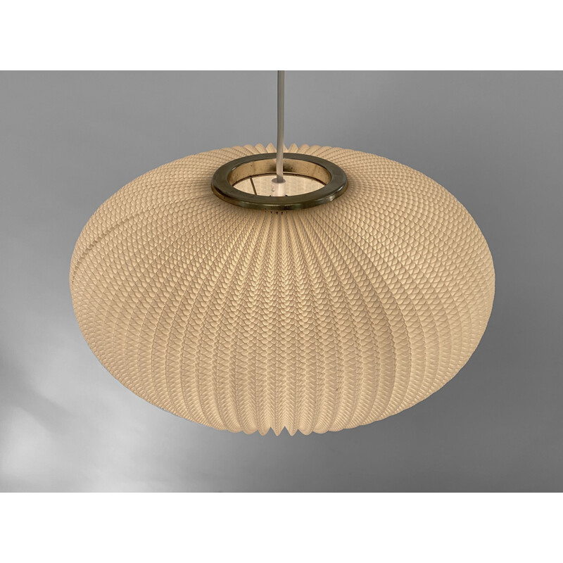 Vintage pearl shade pendant lamp by Lars Schiøler for Hoyrup Light, Denmark 1960s