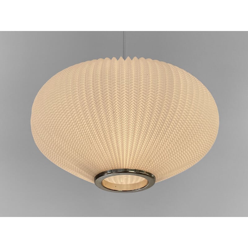 Vintage pearl shade pendant lamp by Lars Schiøler for Hoyrup Light, Denmark 1960s