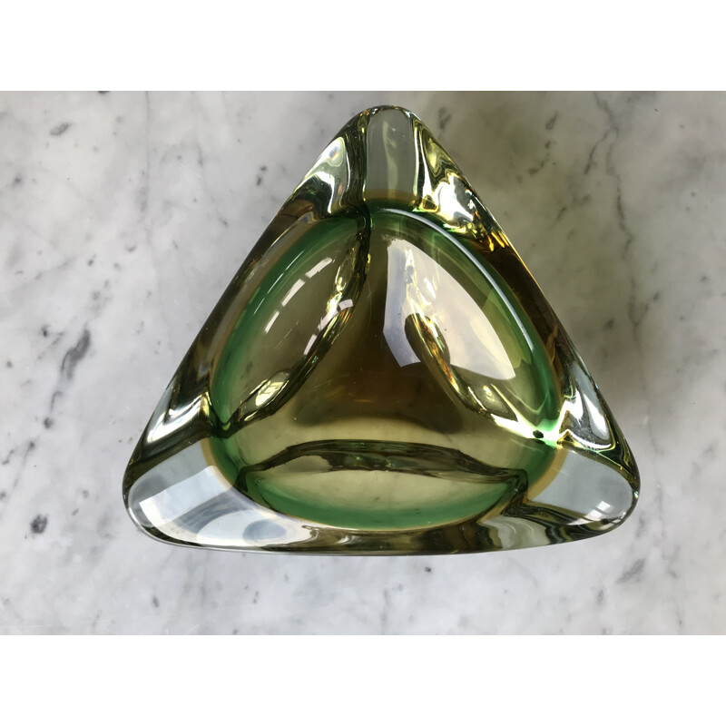 Vintage ashtray in Murano glass by Flavio Poli