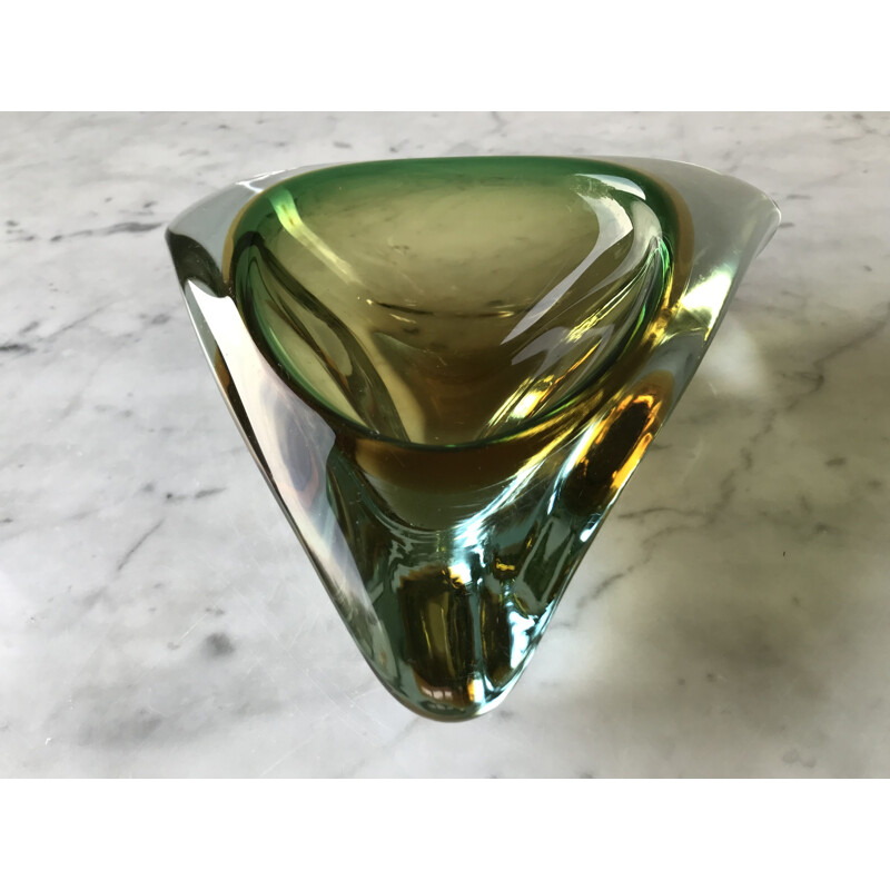 Vintage ashtray in Murano glass by Flavio Poli