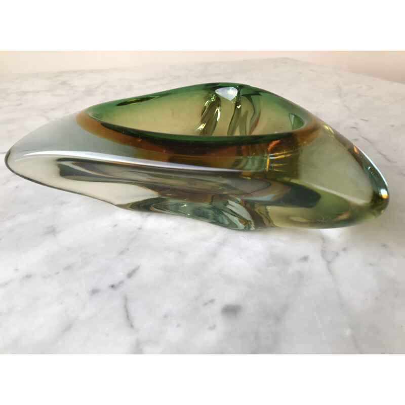 Vintage ashtray in Murano glass by Flavio Poli