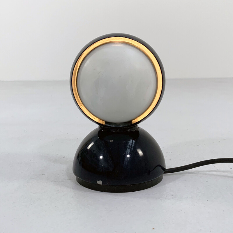 Vintage midnight blue Eclisse table lamp by Vico Magistretti for Artemide, 1960s