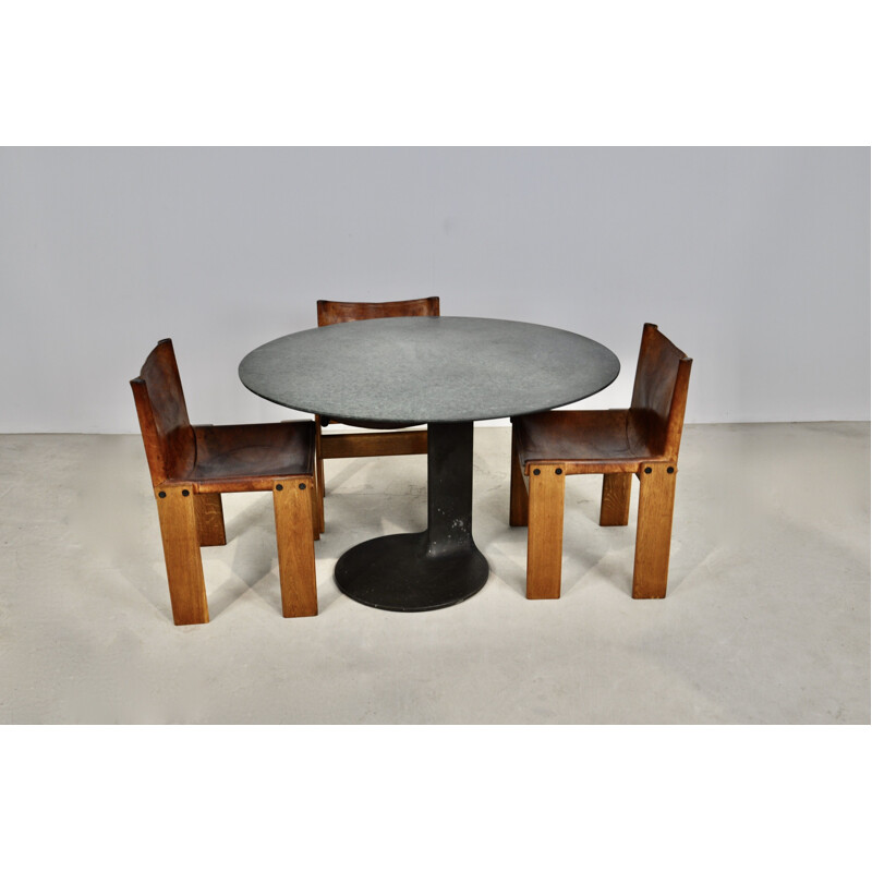 Vintage table Ti59 by Tobia & Afra Scarpa for Poggi, 1975
