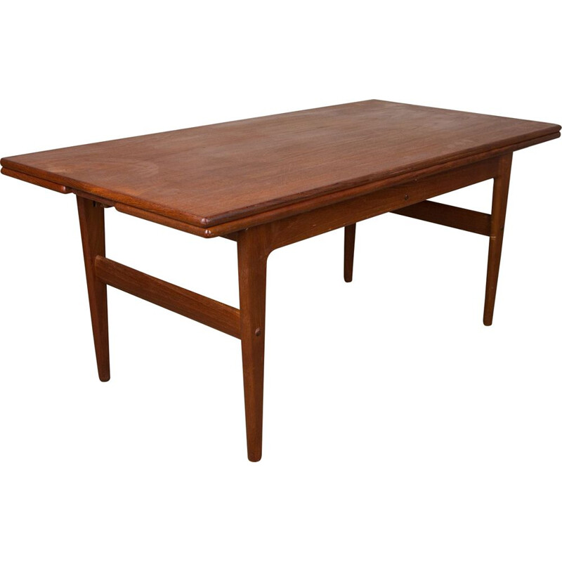 Vintage mesa de teca "elevador" dinamarquesa por Kai Kristiansen para V.M.Mobler, 1960