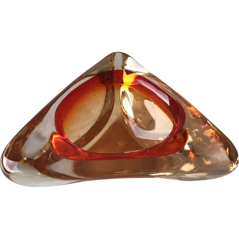 Vintage ashtray in Murano glass by Flavio Poli