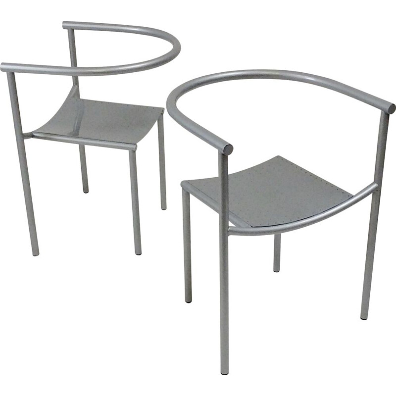 Pair of vintage Van Vogelsang chairs by Philippe Starck for Driade, France 1985