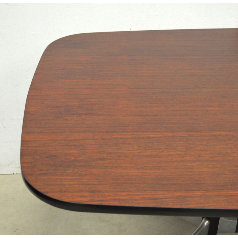 Vintage rosewood segmented table by Charles Eames for Herman Miller, 1970s