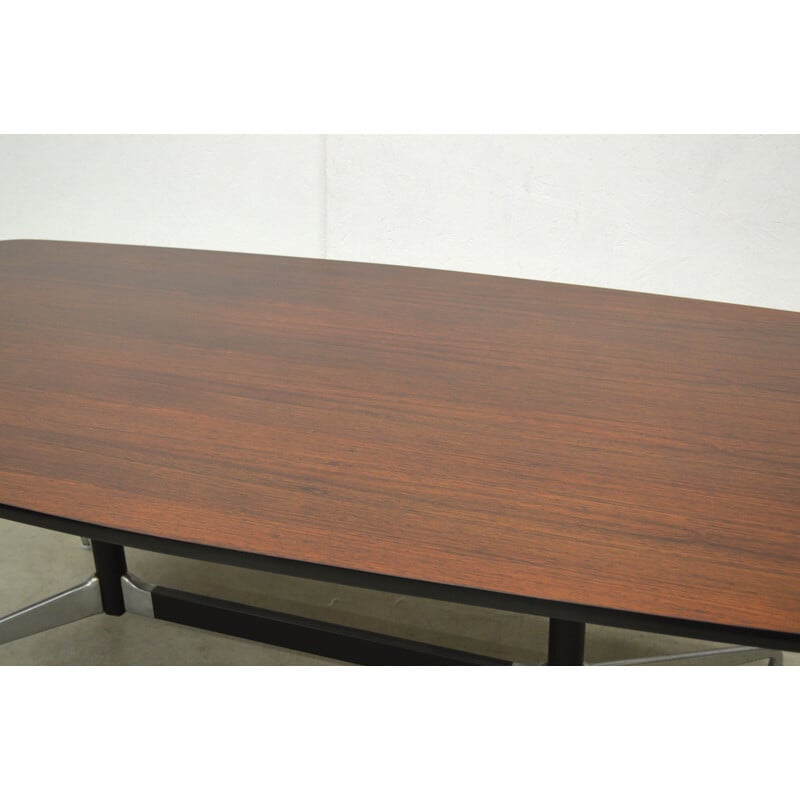 Vintage rosewood segmented table by Charles Eames for Herman Miller, 1970s