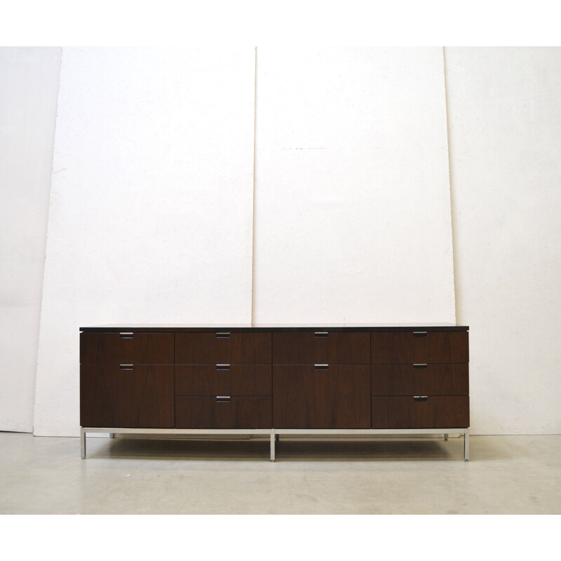 Vintage rosewood & granite sideboard by Florence Knoll for Knoll, 1970s