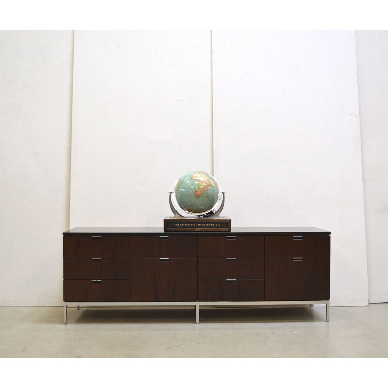 Enfilade vintage en palissandre et granit par Florence Knoll pour Knoll, 1970